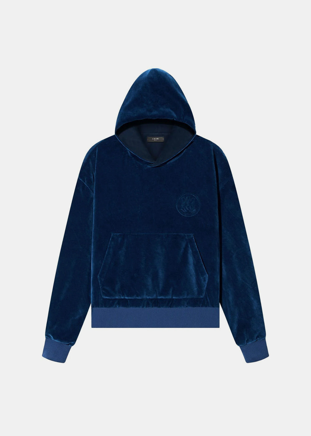 Blue Velour Hoodie Amiri оригінал – Купити в Україні – боковий вид