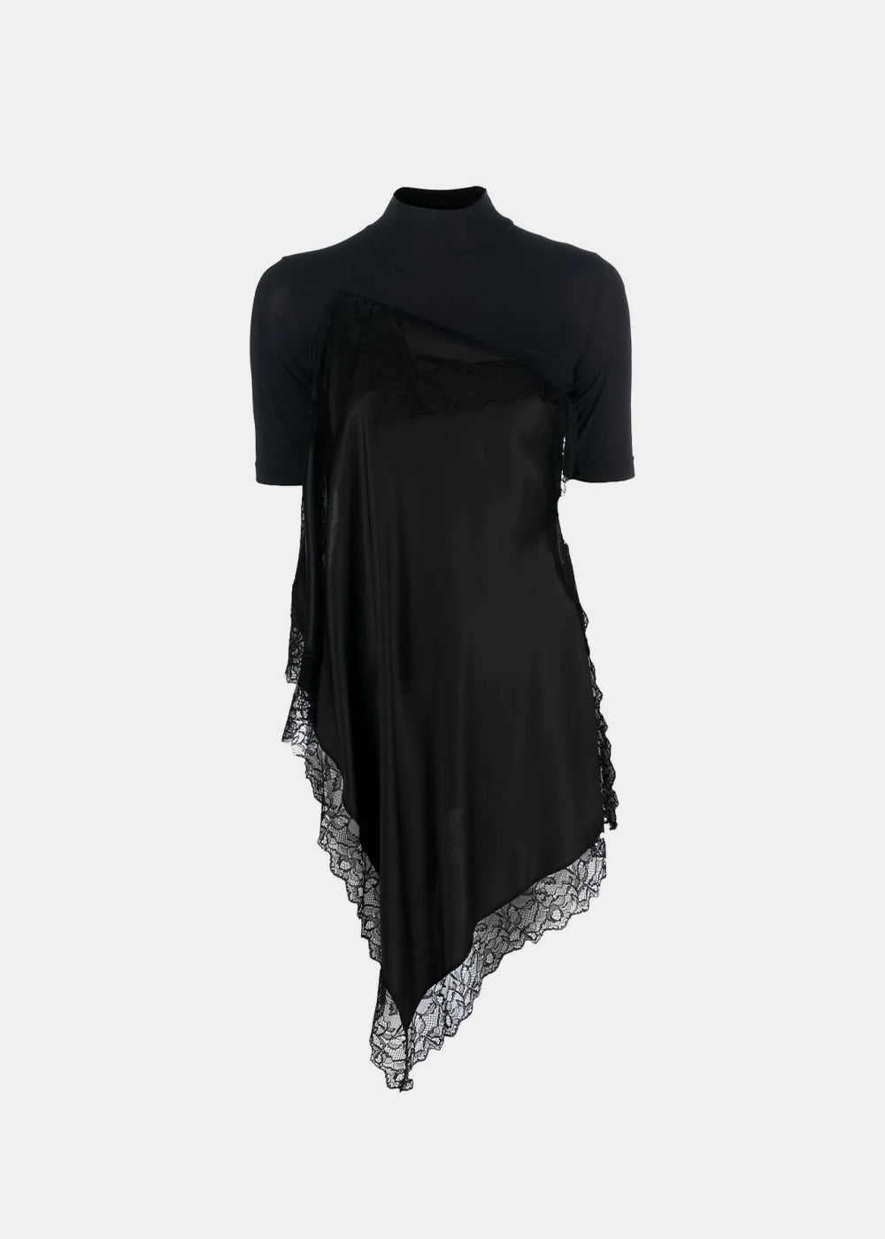 Оригінальна Black Asymmetric Blouse Maison margiela – боковий вид