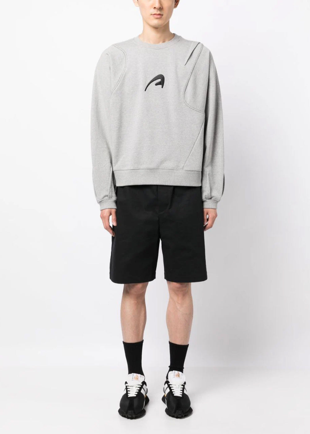 Grey Logo-Embroidered Sweatshirt Ader error оригінал – Купити в Україні – вид ззаду