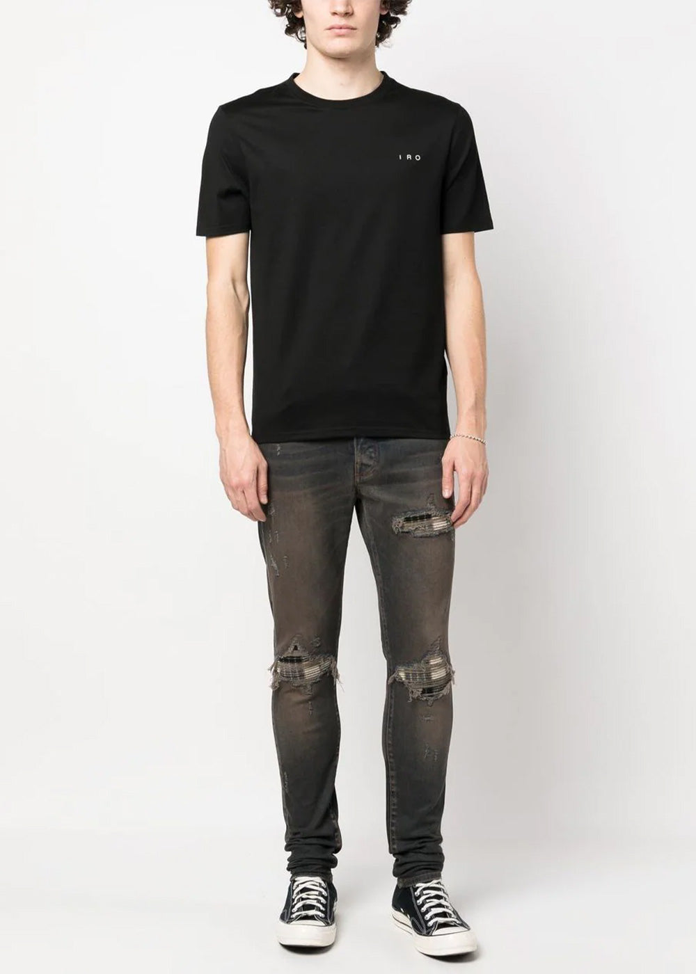 Dark Indigo Plaid Mx1 Jeans Amiri оригінал – Купити в Україні – вид ззаду
