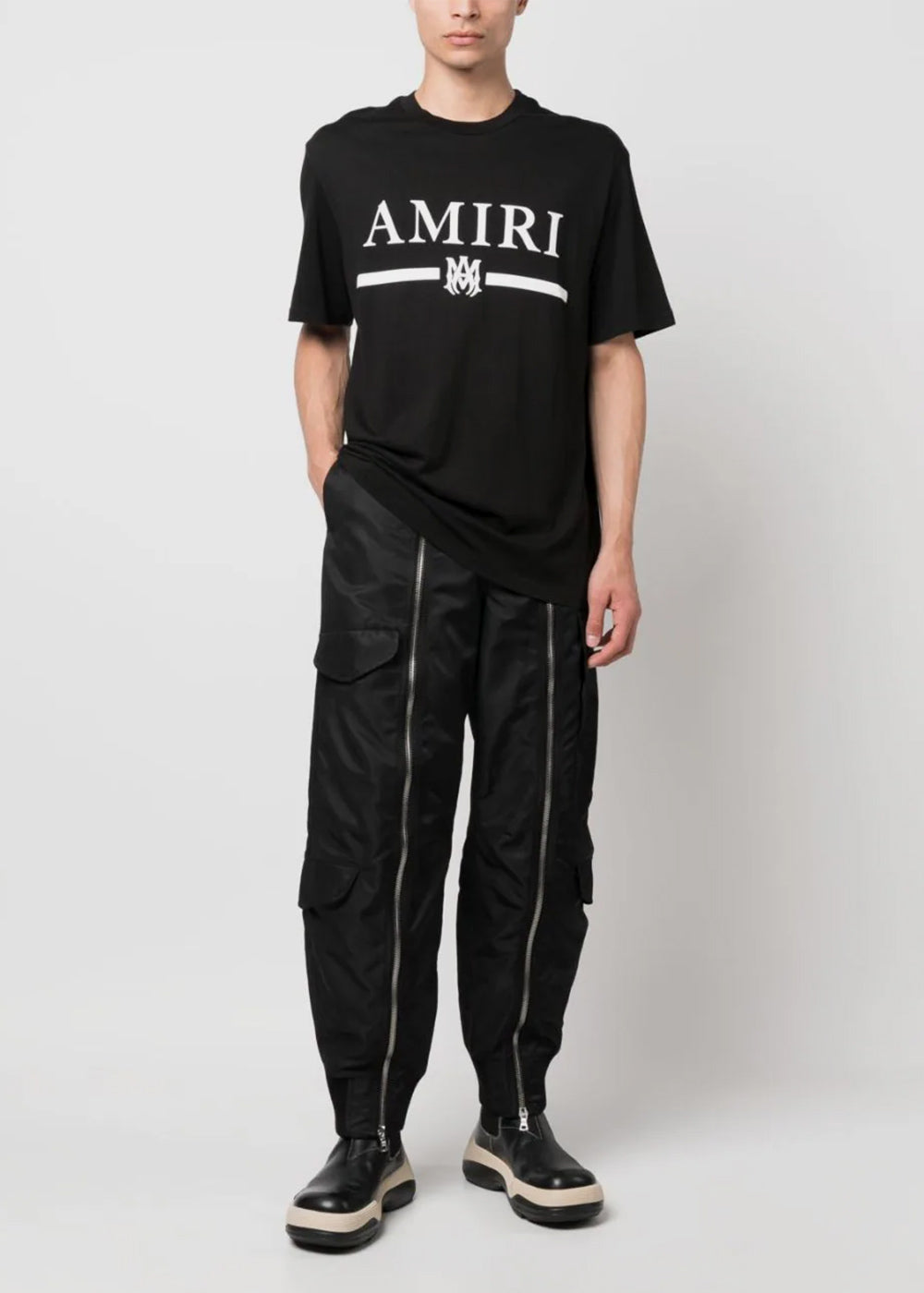 Оригінальна Black M.a. Bar Logo T-Shirt Amiri – вид ззаду