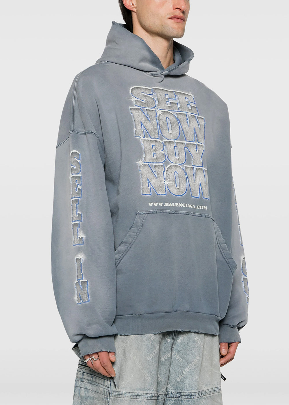 Blue See Now Buy Now Hoodie Balenciaga оригінал – Купити в Україні – детальний вид