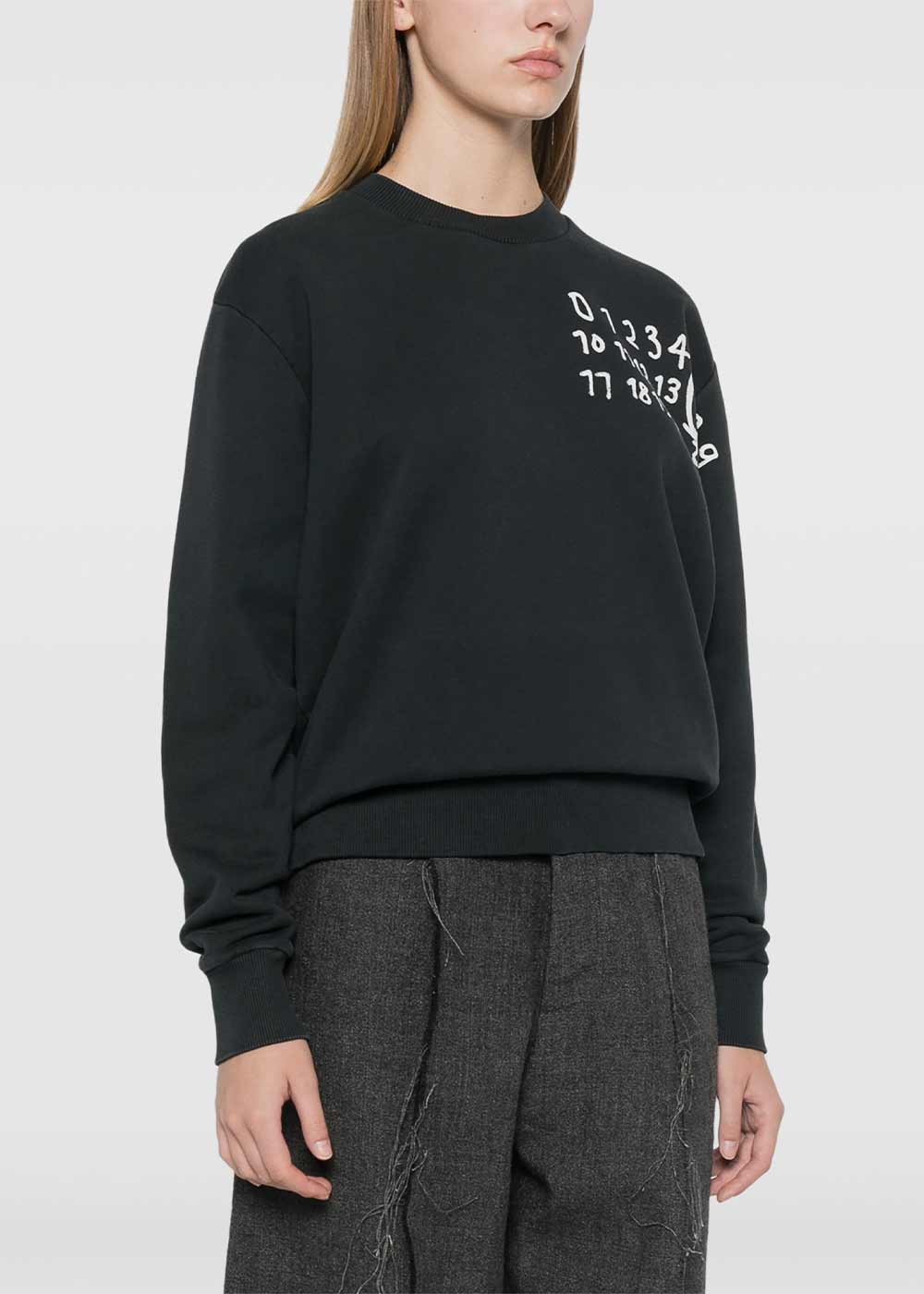 Оригінальна Black Numbers-Motif Sweatshirt Maison margiela – детальний вид
