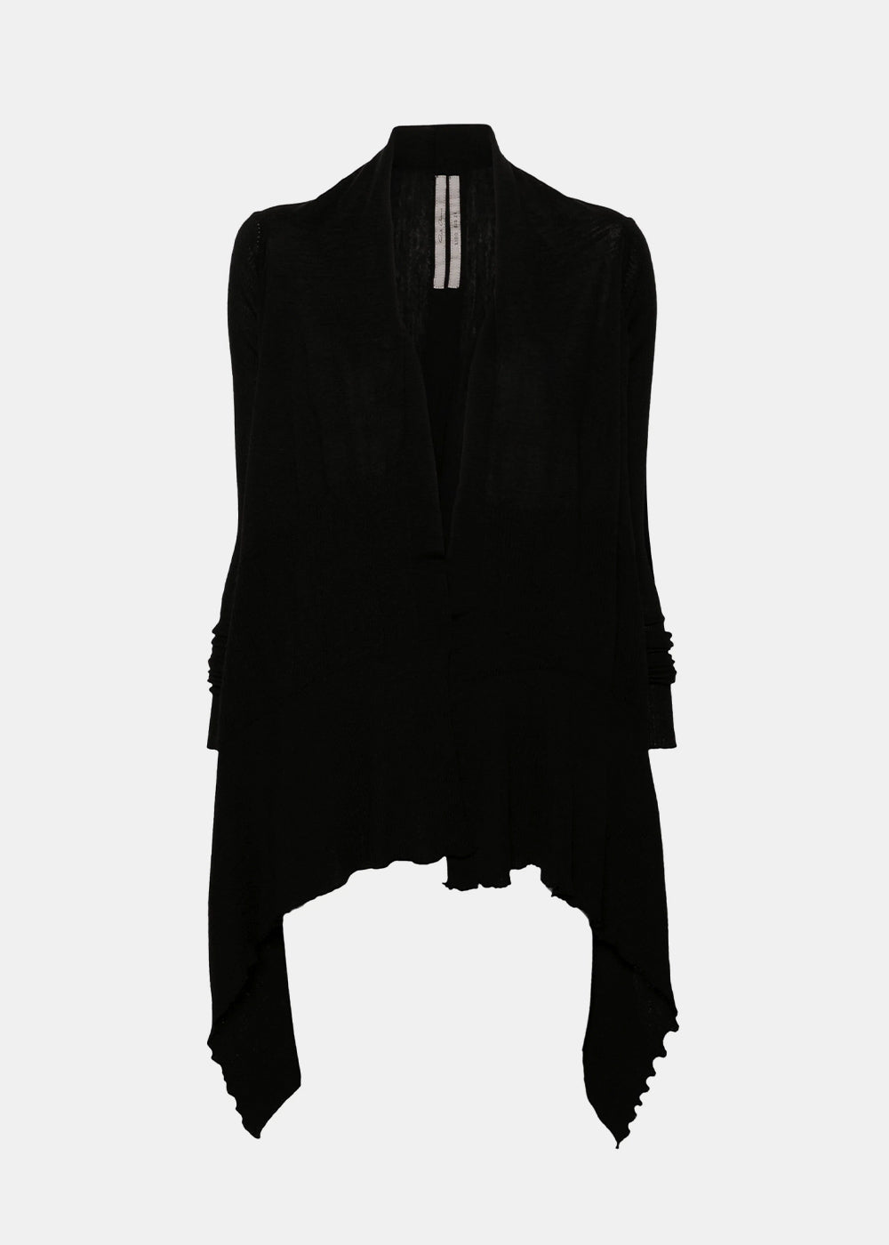 Black Medium Wrap Virgin Wool Cardigan Rick owens оригінал – Купити в Україні – боковий вид