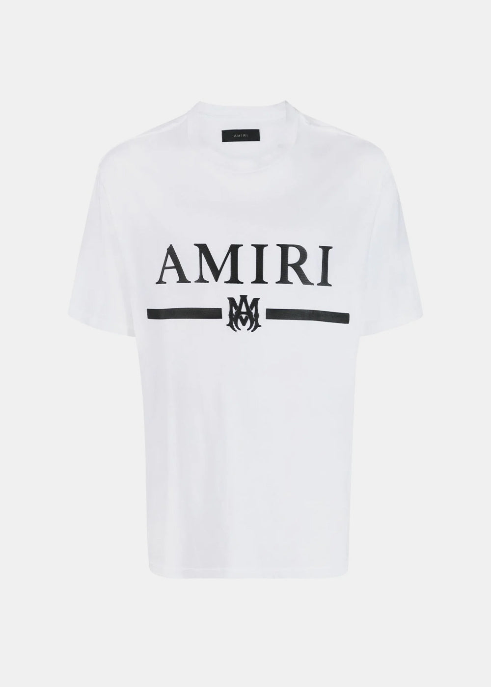 White M.a. Bar Logo T-Shirt Amiri – Гарантія оригінальності – боковий вид