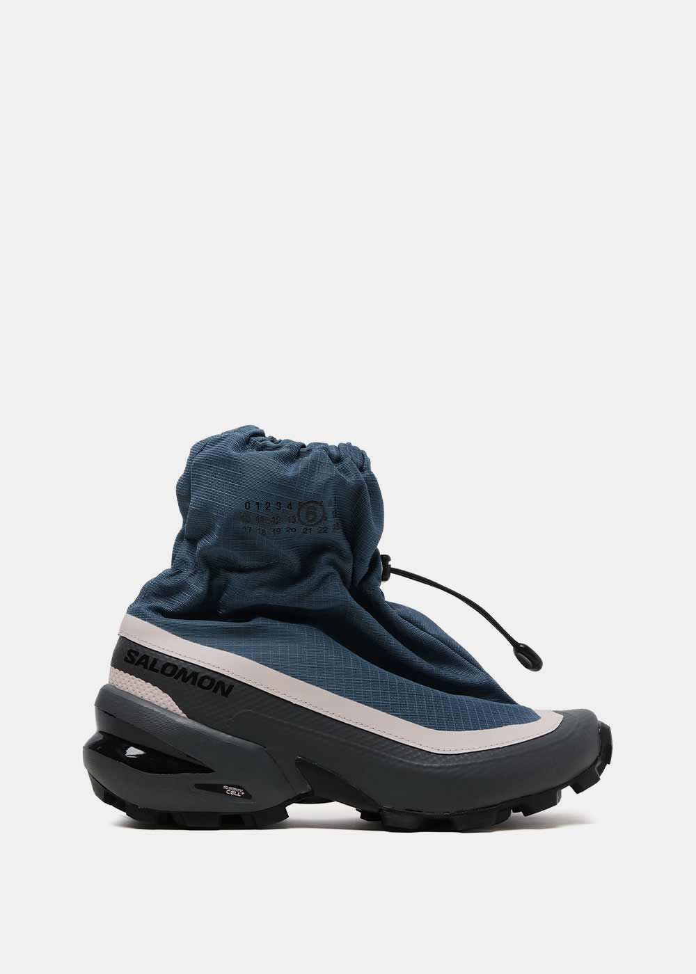Blue & Gray Salomon Edition Cross Sneakers Maison margiela – Гарантія оригінальності – боковий вид