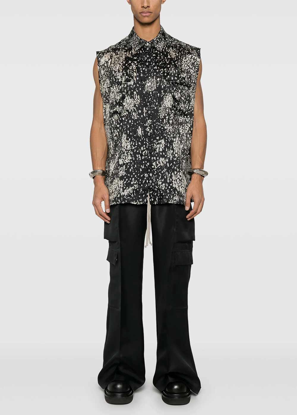 Оригінальна Black Pantaloni Cargobelas Pants Rick owens – вид ззаду