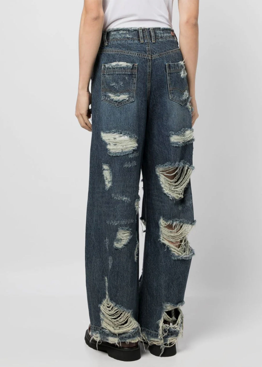 Blue Distressed-Effect Jeans Ader error – Гарантія оригінальності – збільшений вид