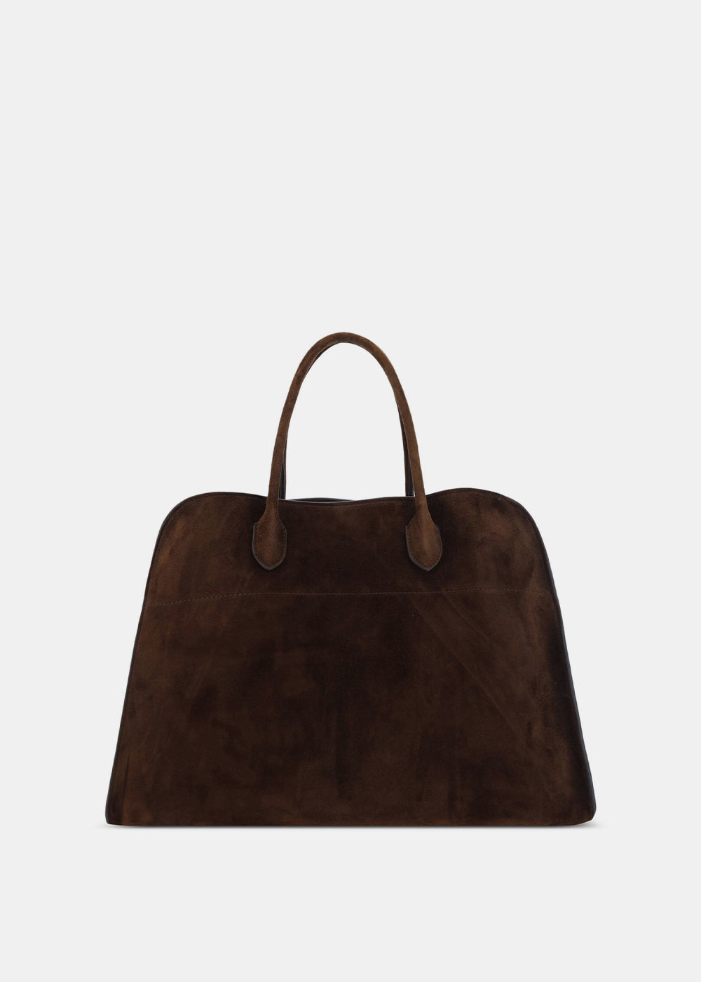 Оригінальна Suede Mocha Soft Margaux 17 Tote Bag The row – боковий вид