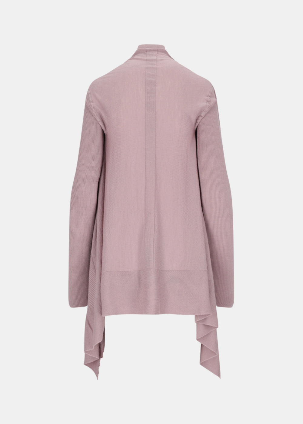 Pink Medium Wrap Virgin Wool Cardigan Rick owens – Гарантія оригінальності – вид ззаду