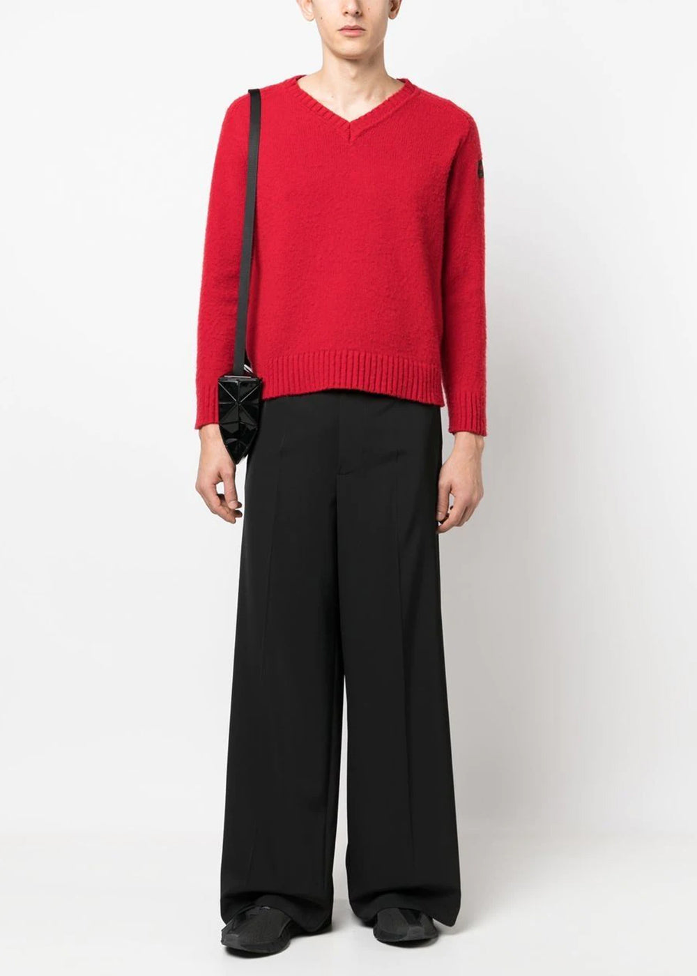 Black Wide-Leg Trousers Maison margiela оригінал – Купити в Україні – вид ззаду