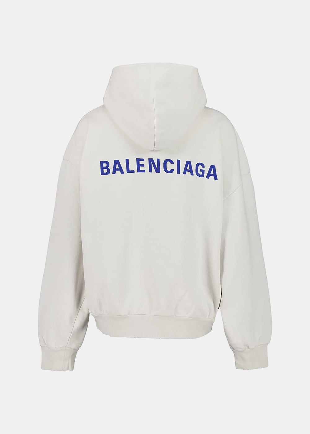 Dirty White Zip Up Hoodie Balenciaga оригінал – Купити в Україні – вид ззаду