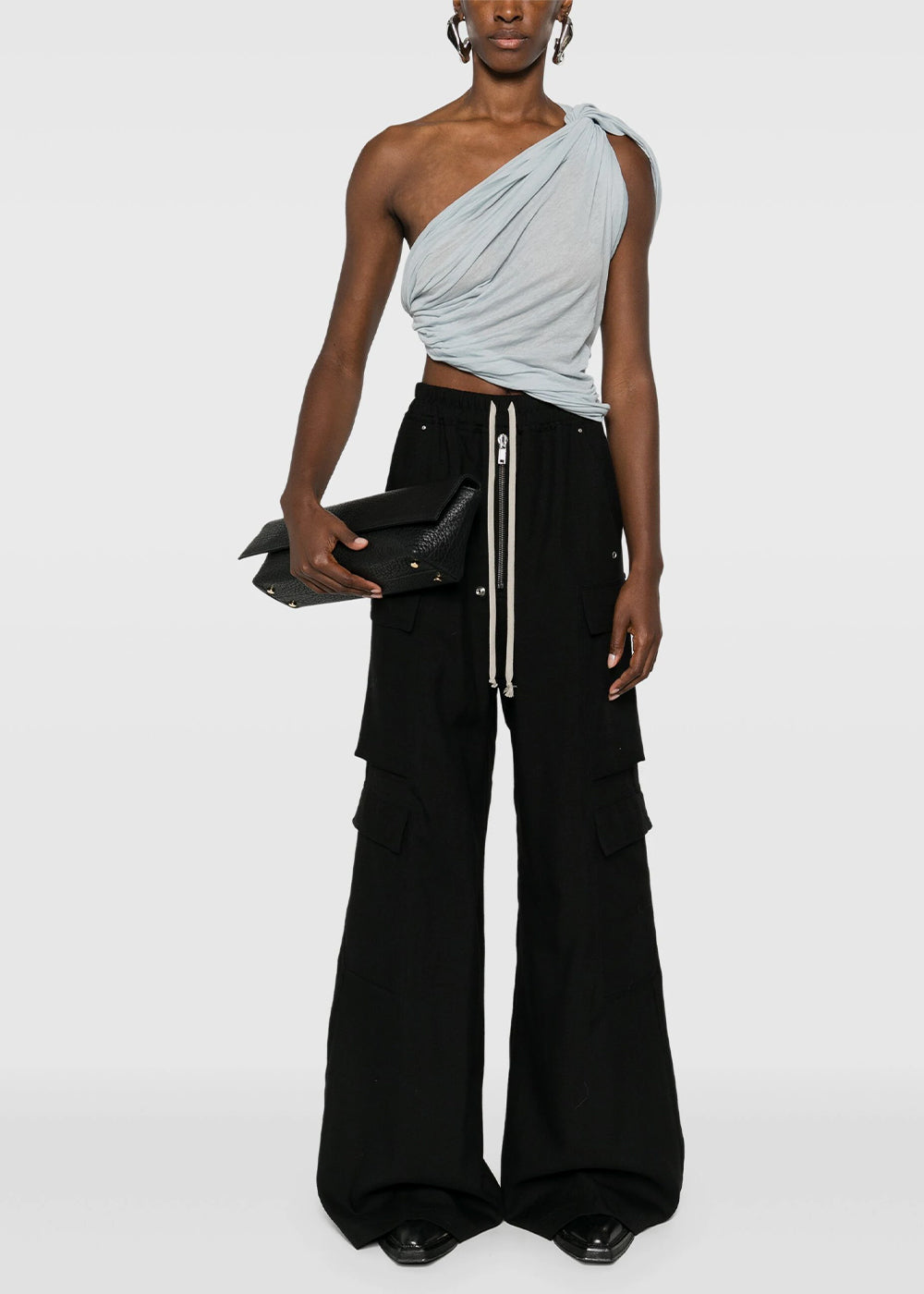 Black Cargobelas Pants Rick owens – Гарантія оригінальності – вид ззаду