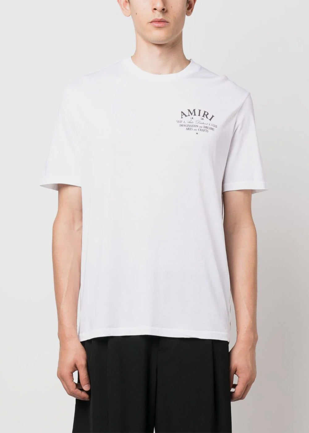 White Amiri Arts District T-Shirt Amiri оригінал – Купити в Україні – вид ззаду
