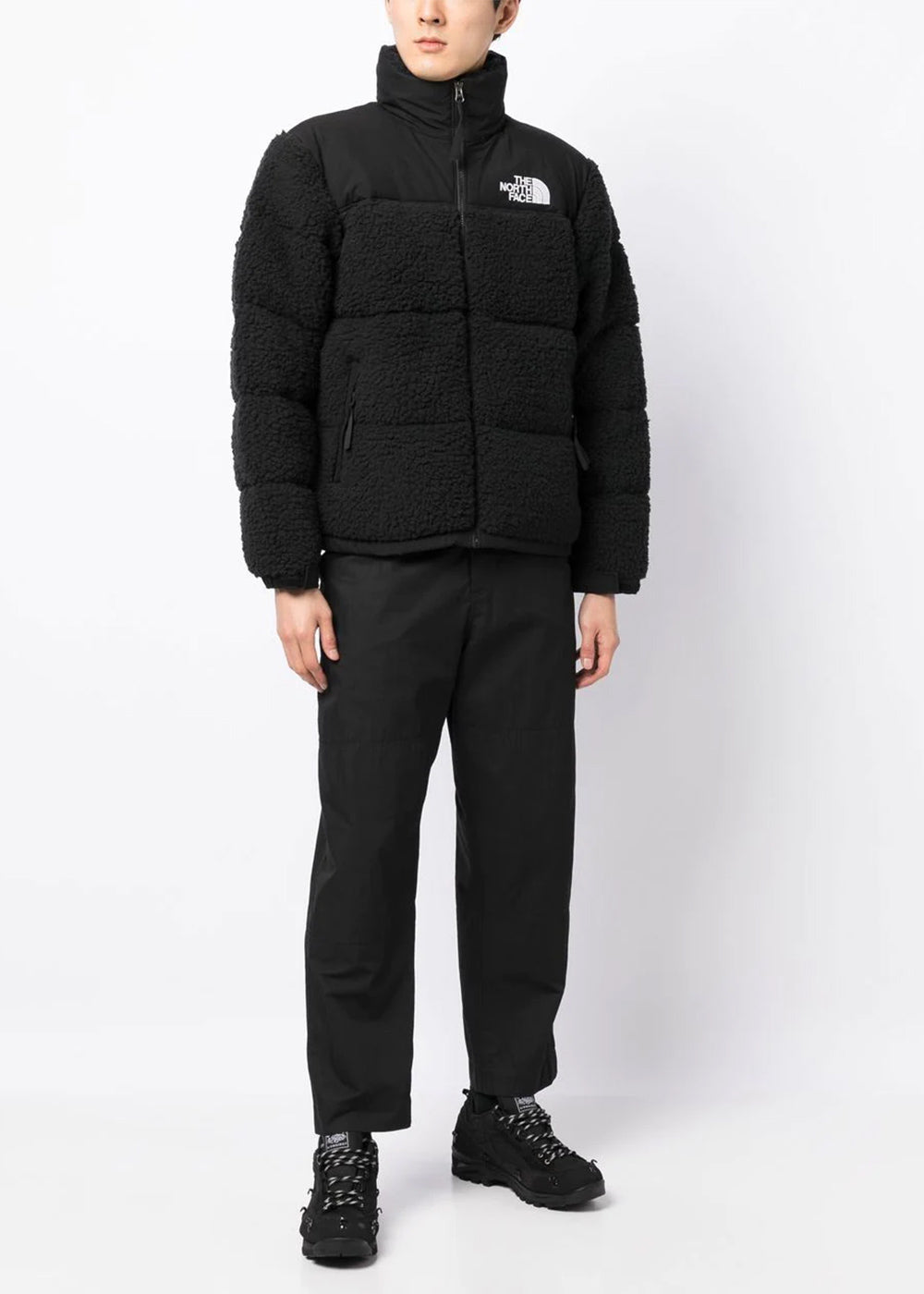 Оригінальна Black Sherpa Nuptse Jacket The north face – вид ззаду