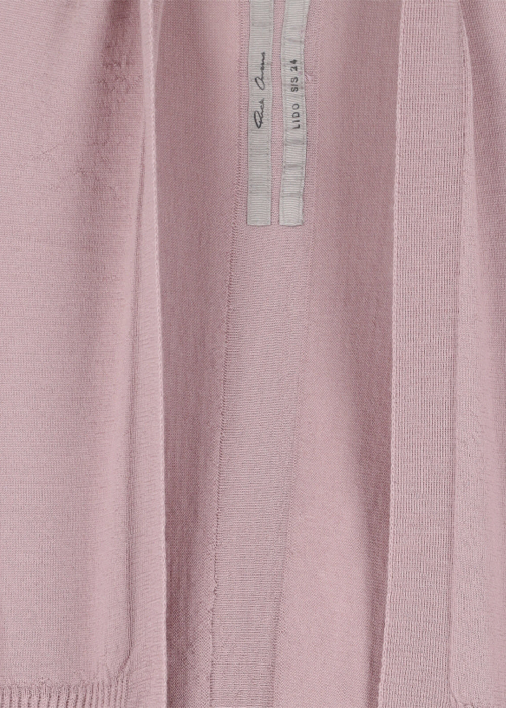 Pink Medium Wrap Virgin Wool Cardigan Rick owens – Гарантія оригінальності – детальний вид