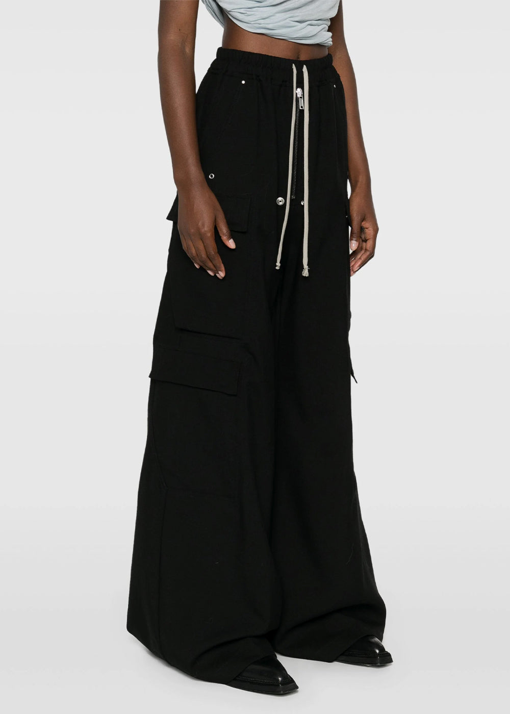 Black Cargobelas Pants Rick owens – Гарантія оригінальності – детальний вид
