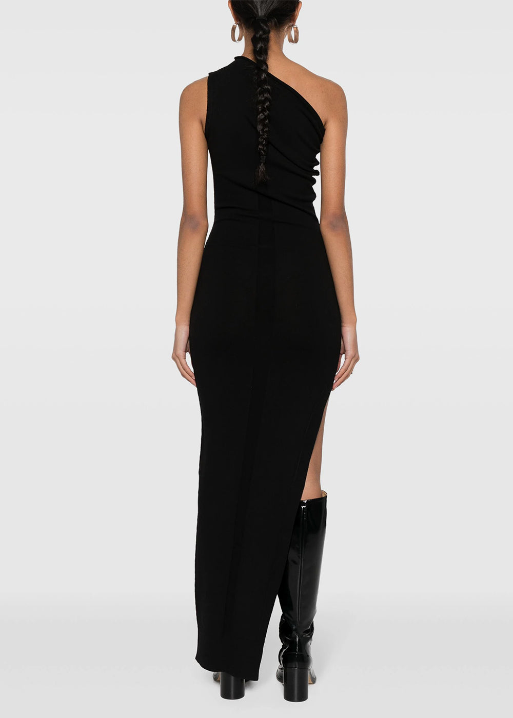Black Asymmetric-Design Dress Rick owens – Гарантія оригінальності – збільшений вид