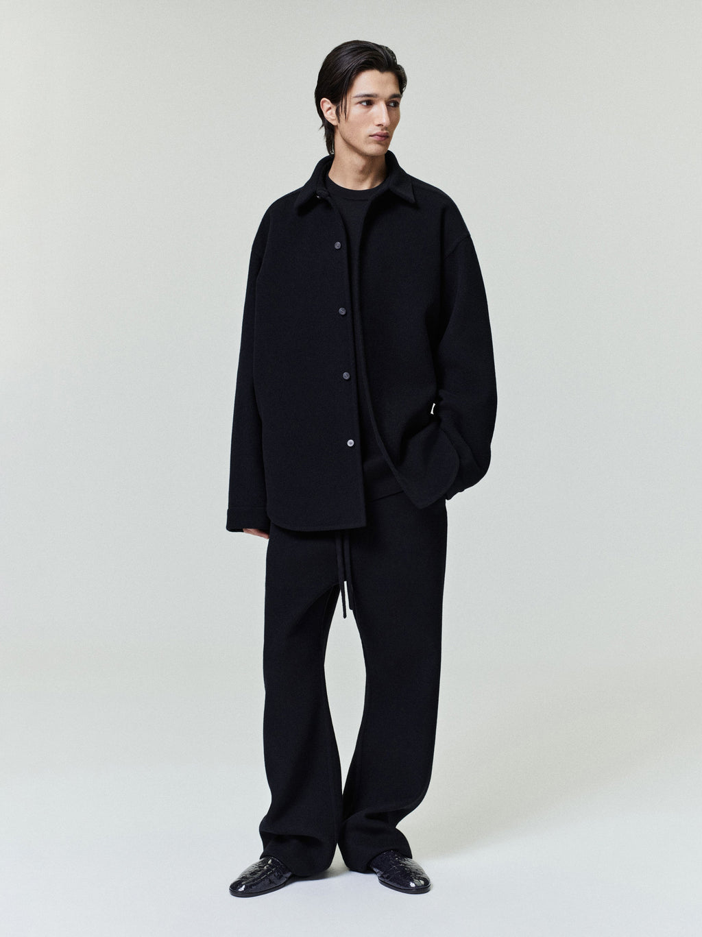 Оригінальна Double Face Wool Cashmere Flared Pants Fear of god – боковий вид