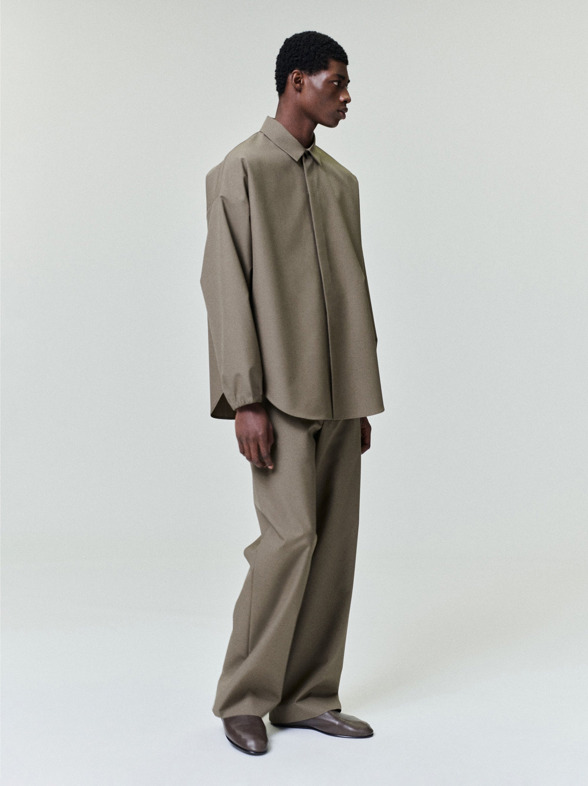 Оригінальна Wool Poplin Casual Flat Front Pants Fear of god – детальний вид
