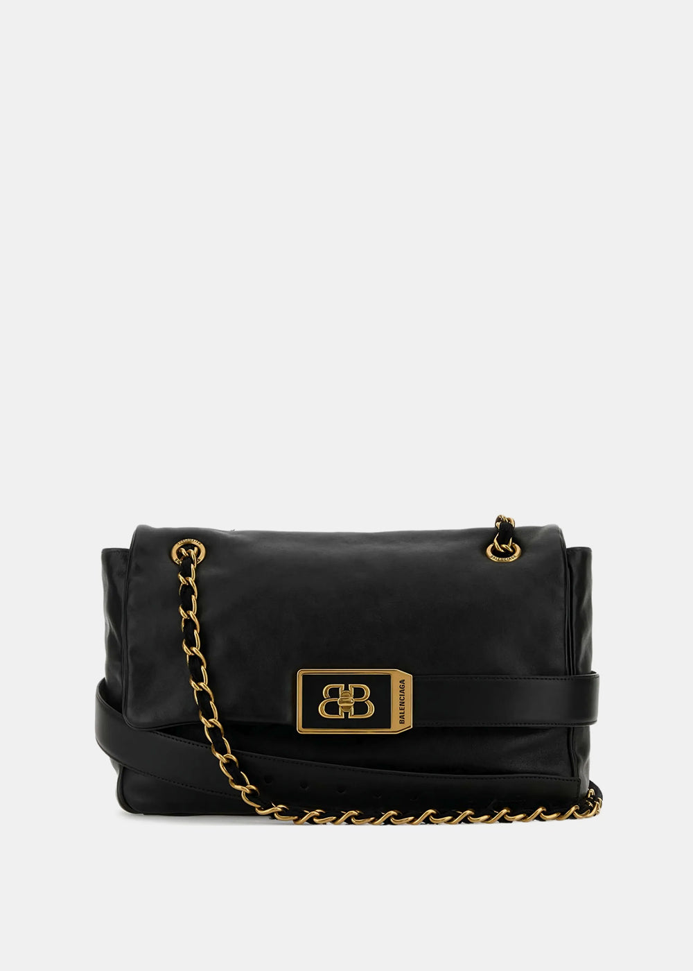 Black Modu Flap Chain Bag M Balenciaga – Гарантія оригінальності – боковий вид