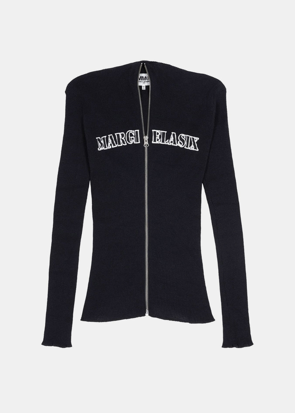 Оригінальна Black Zip-Up Cardigan Maison margiela – боковий вид