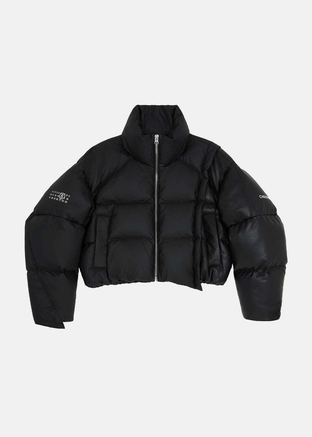 Black Mm6 X Chen Peng Padded Jacket Maison margiela оригінал – Купити в Україні – боковий вид