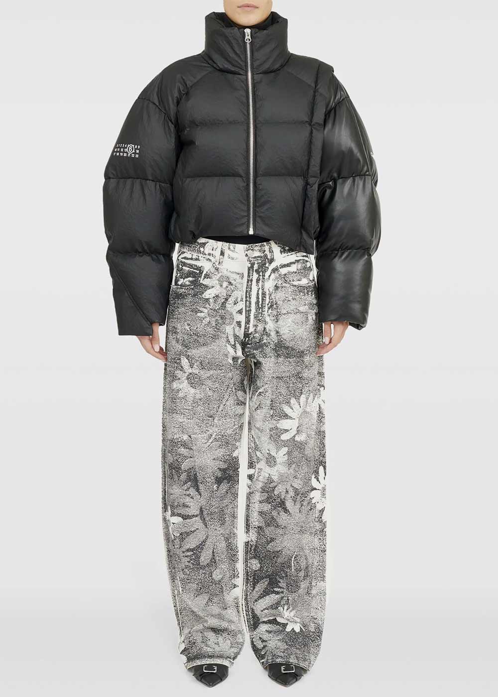 Black Mm6 X Chen Peng Padded Jacket Maison margiela оригінал – Купити в Україні – вид ззаду