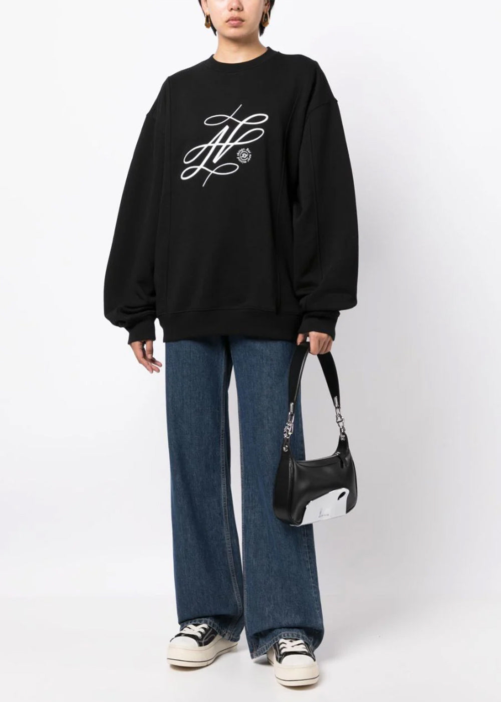 Оригінальна Bmadsssw0103bk Crewnecks Ader error – вид ззаду