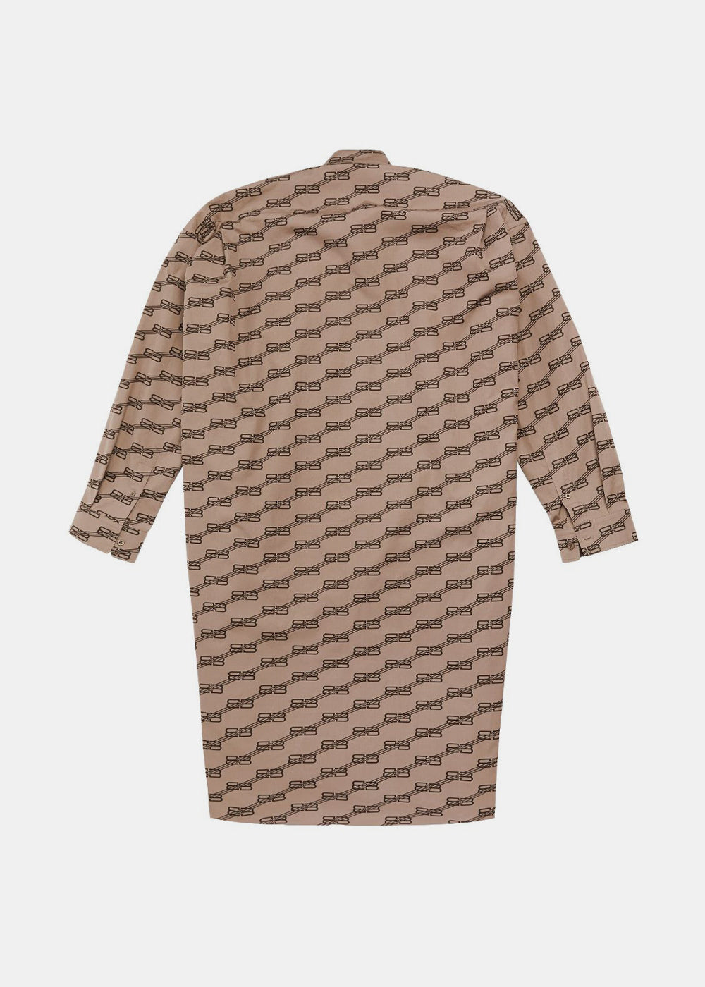 Оригінальна Beige Long-Sleeve Cocoon Dress Balenciaga – вид ззаду