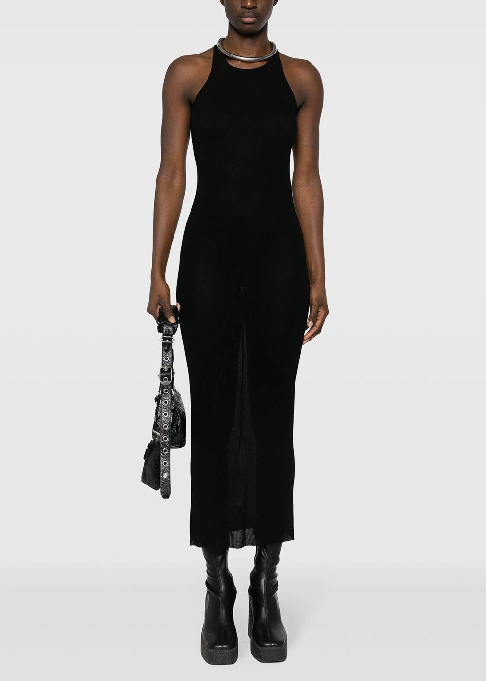 Оригінальна Black Tank Dress Rick owens – вид ззаду