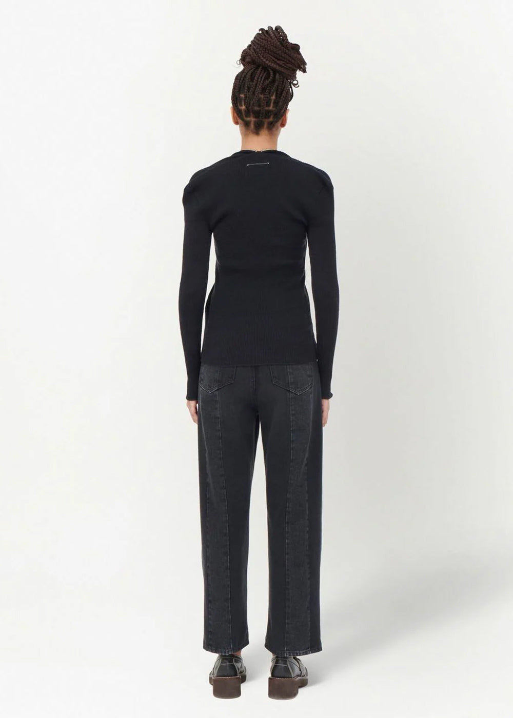 Оригінальна Black Zip-Up Cardigan Maison margiela – детальний вид