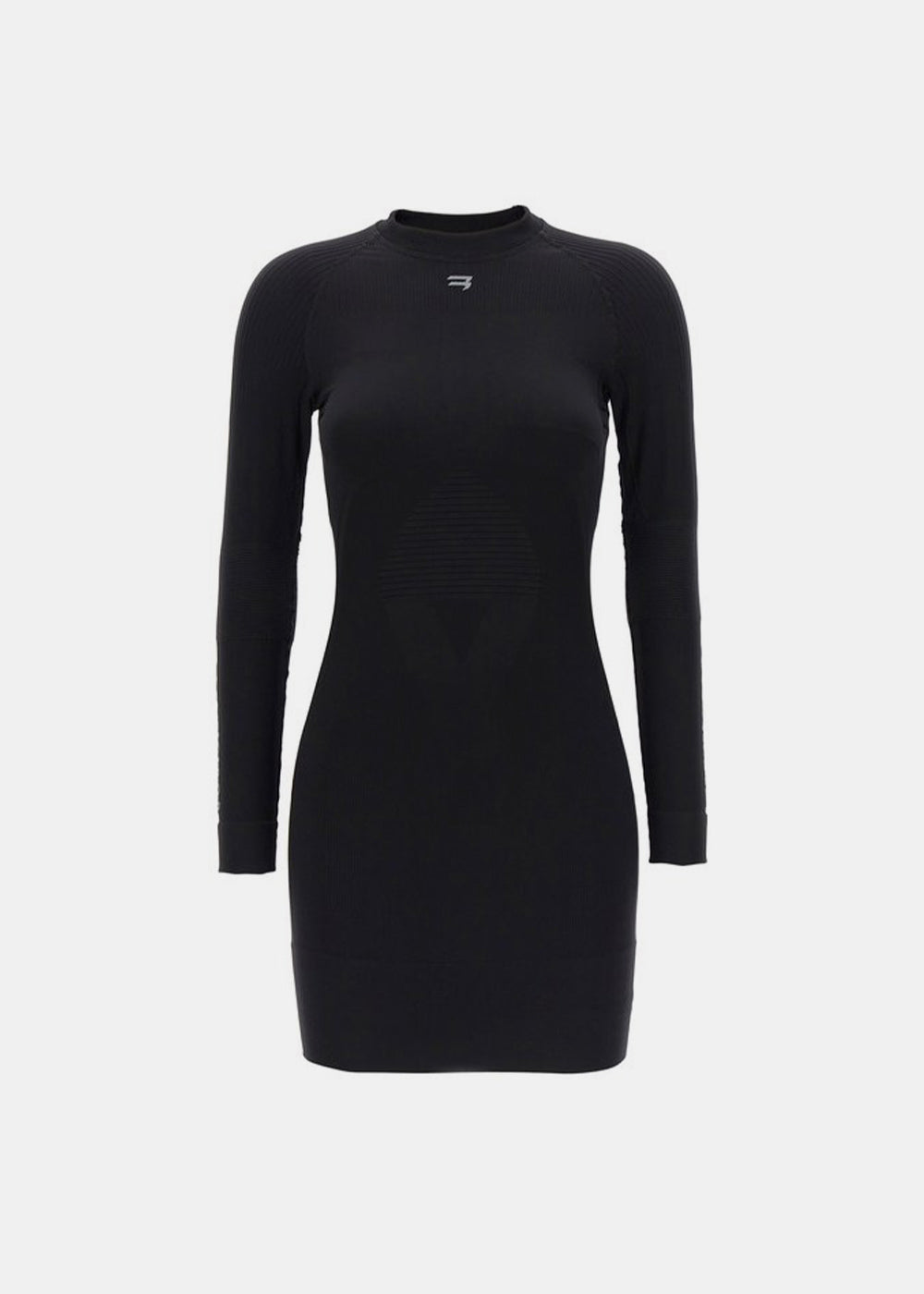 Оригінальна Black Long Sleeve Mini Tight Dress Balenciaga – боковий вид