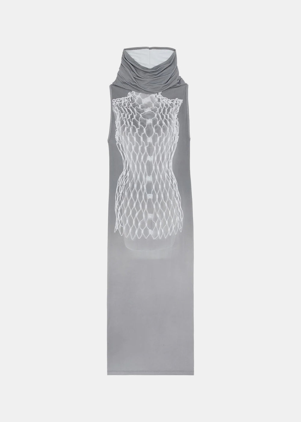 Оригінальна Grey Graphic MIDI Dress Maison margiela – боковий вид