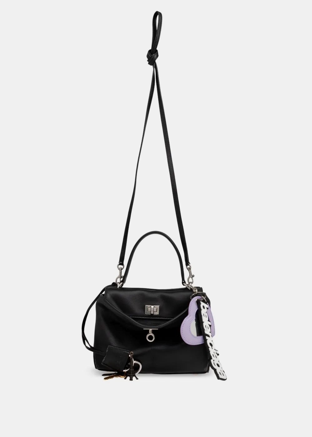 Black Rodeo Handbag Mini With Charms Balenciaga оригінал – Купити в Україні – боковий вид