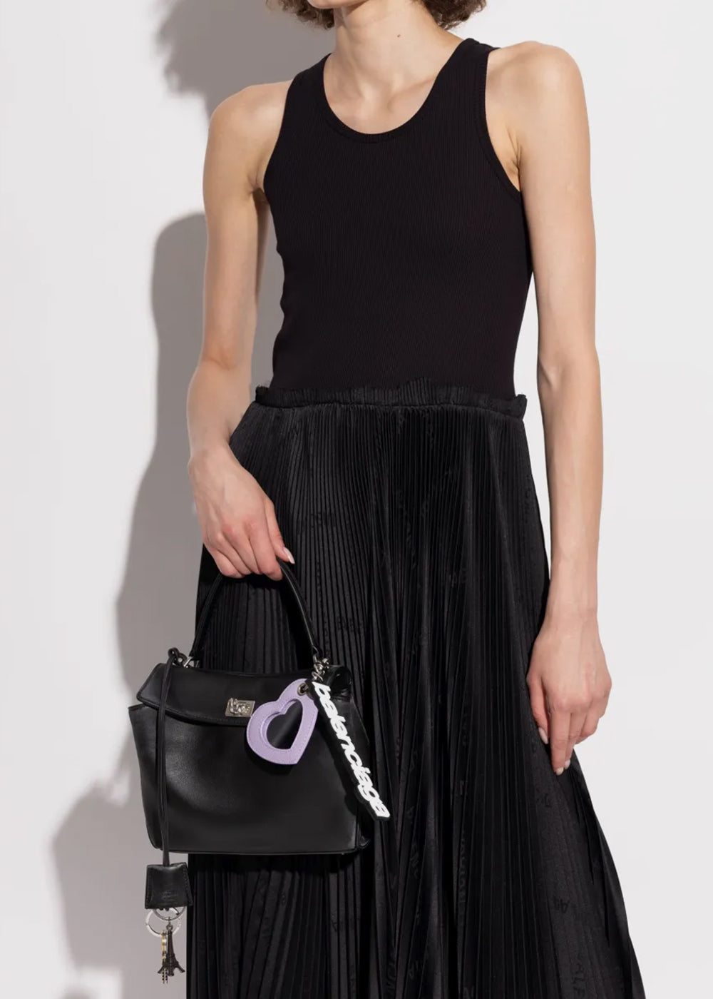 Black Rodeo Handbag Mini With Charms Balenciaga оригінал – Купити в Україні – вид ззаду