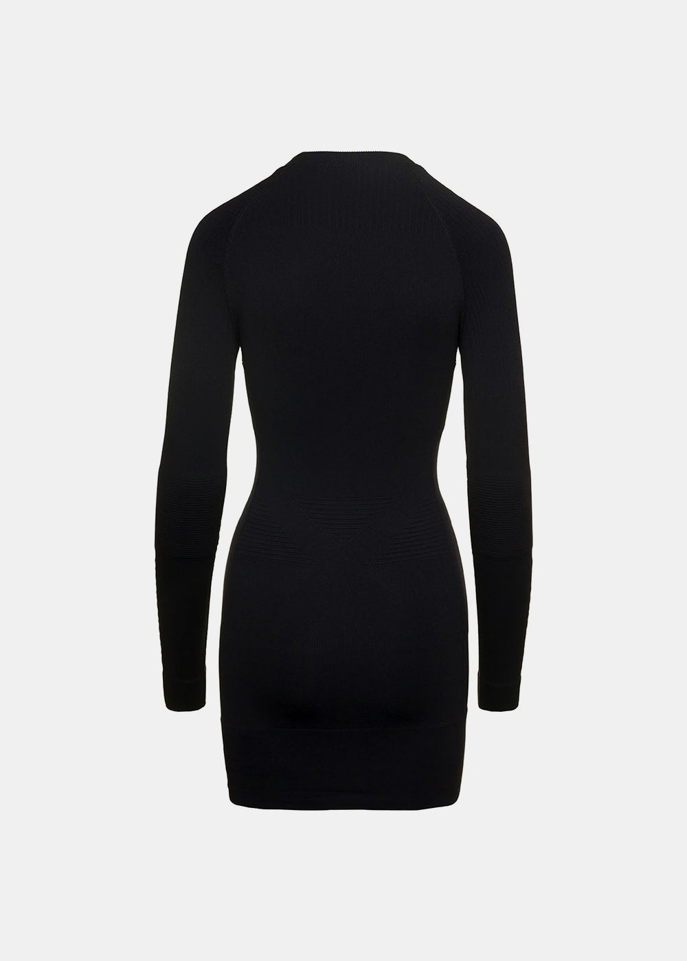 Оригінальна Black Long Sleeve Mini Tight Dress Balenciaga – вид ззаду