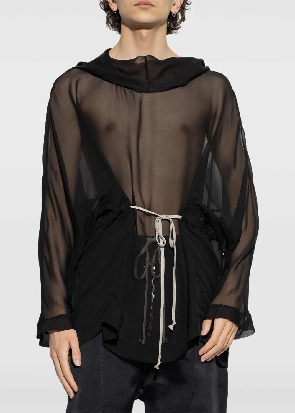 Black Hooded Tunic Rick owens оригінал – Купити в Україні – детальний вид