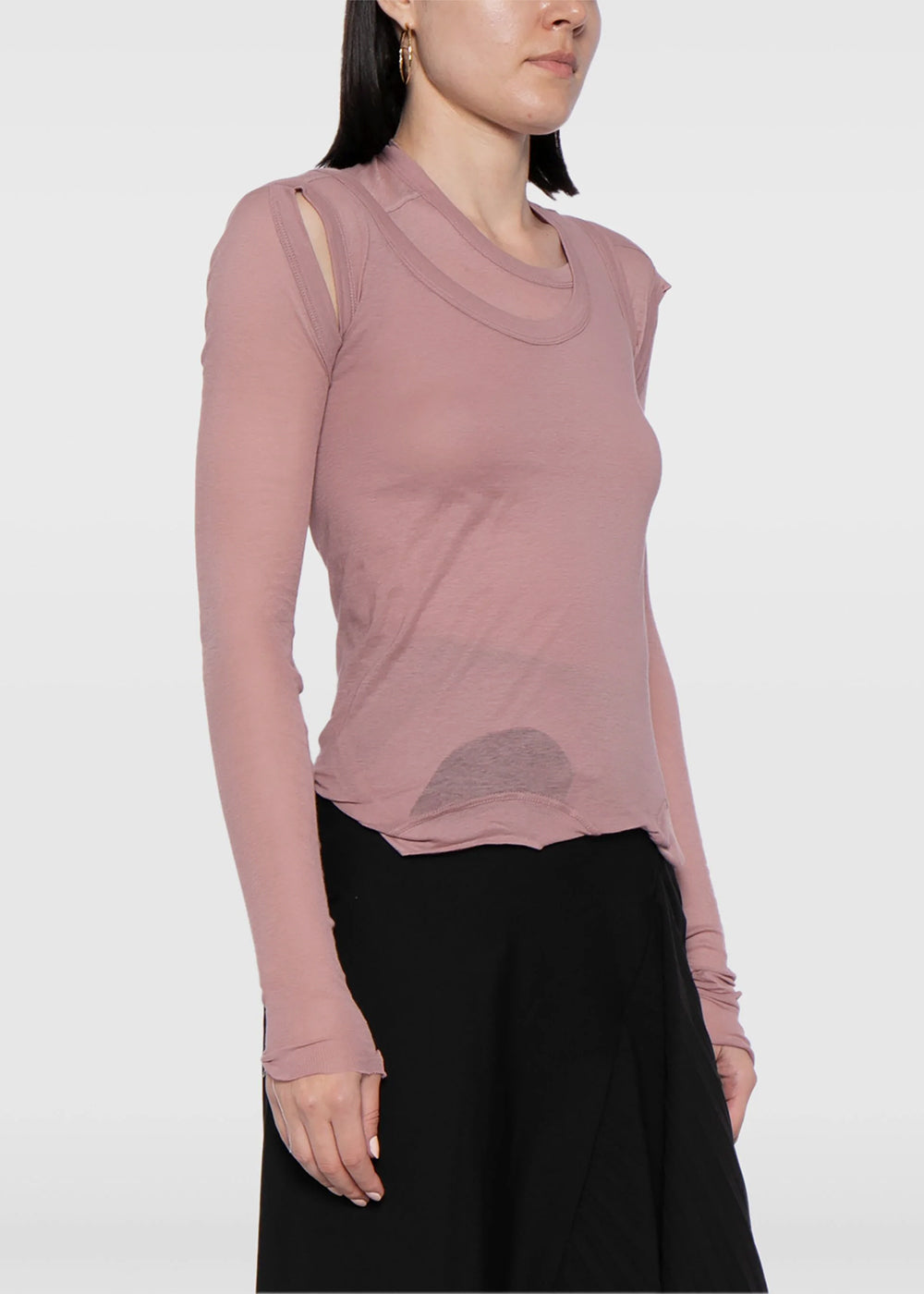 Pink Layered Distressed-Effect Top Rick owens оригінал – Купити в Україні – детальний вид