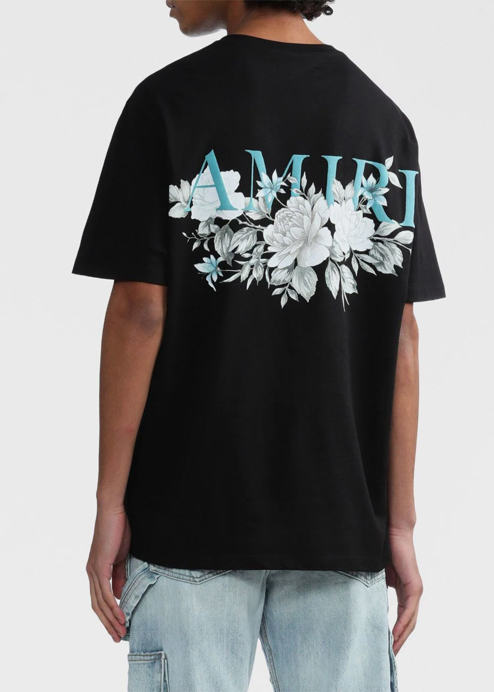 Оригінальна Black Floral Amiri Logo T-Shirt Amiri – збільшений вид