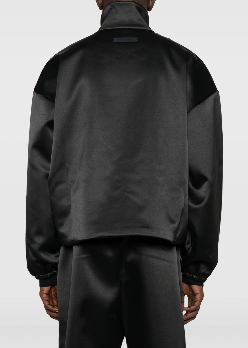 Оригінальна Jet Black Bonded Satin Zip Up Bomber Fear of god – збільшений вид
