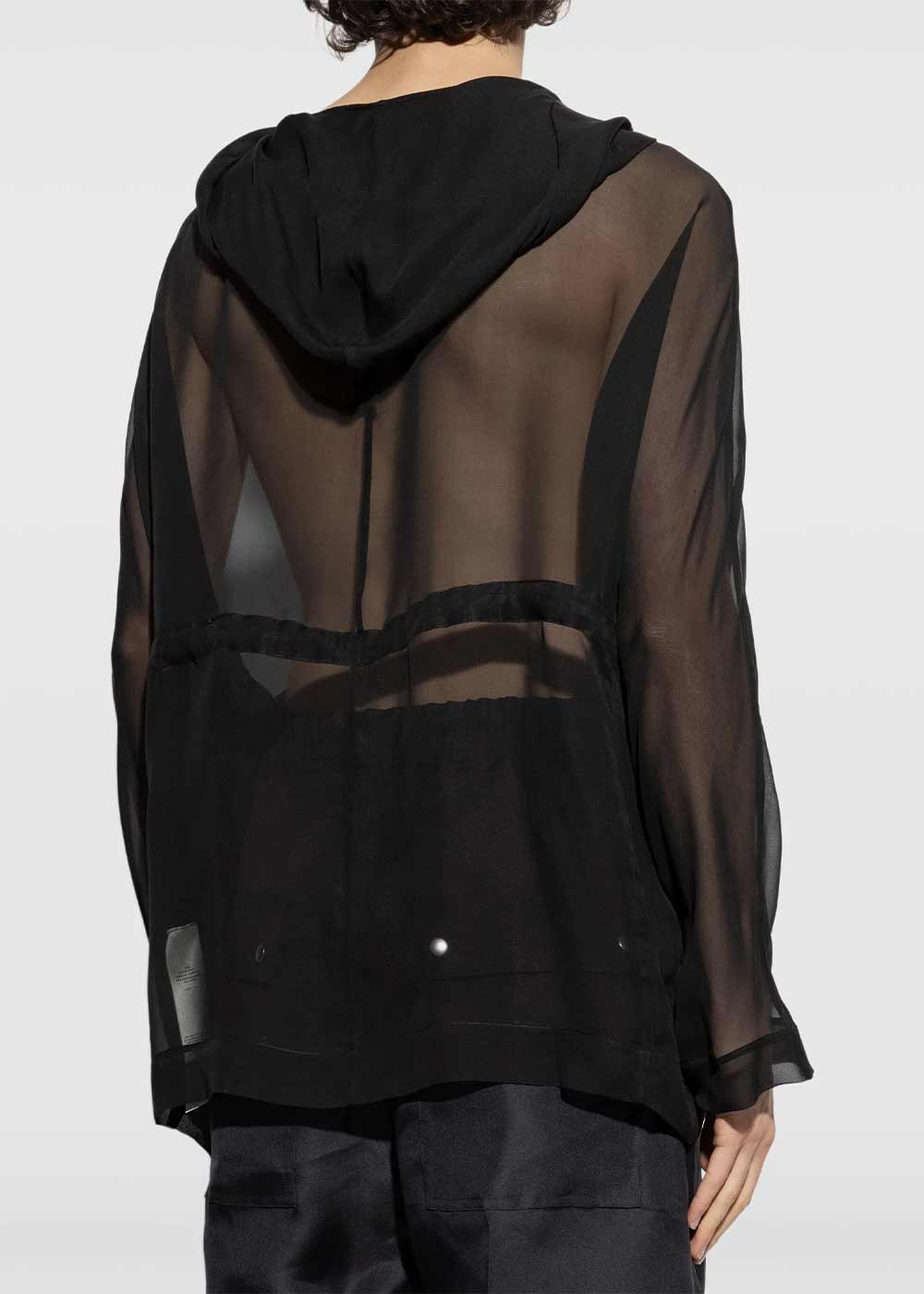 Black Hooded Tunic Rick owens оригінал – Купити в Україні – збільшений вид