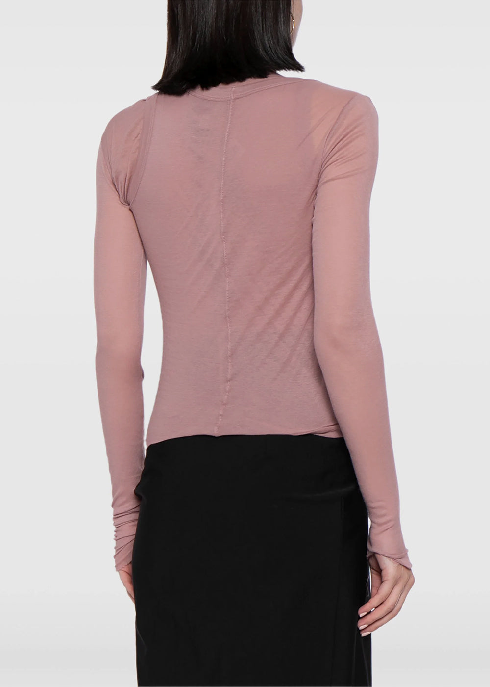 Pink Layered Distressed-Effect Top Rick owens оригінал – Купити в Україні – збільшений вид
