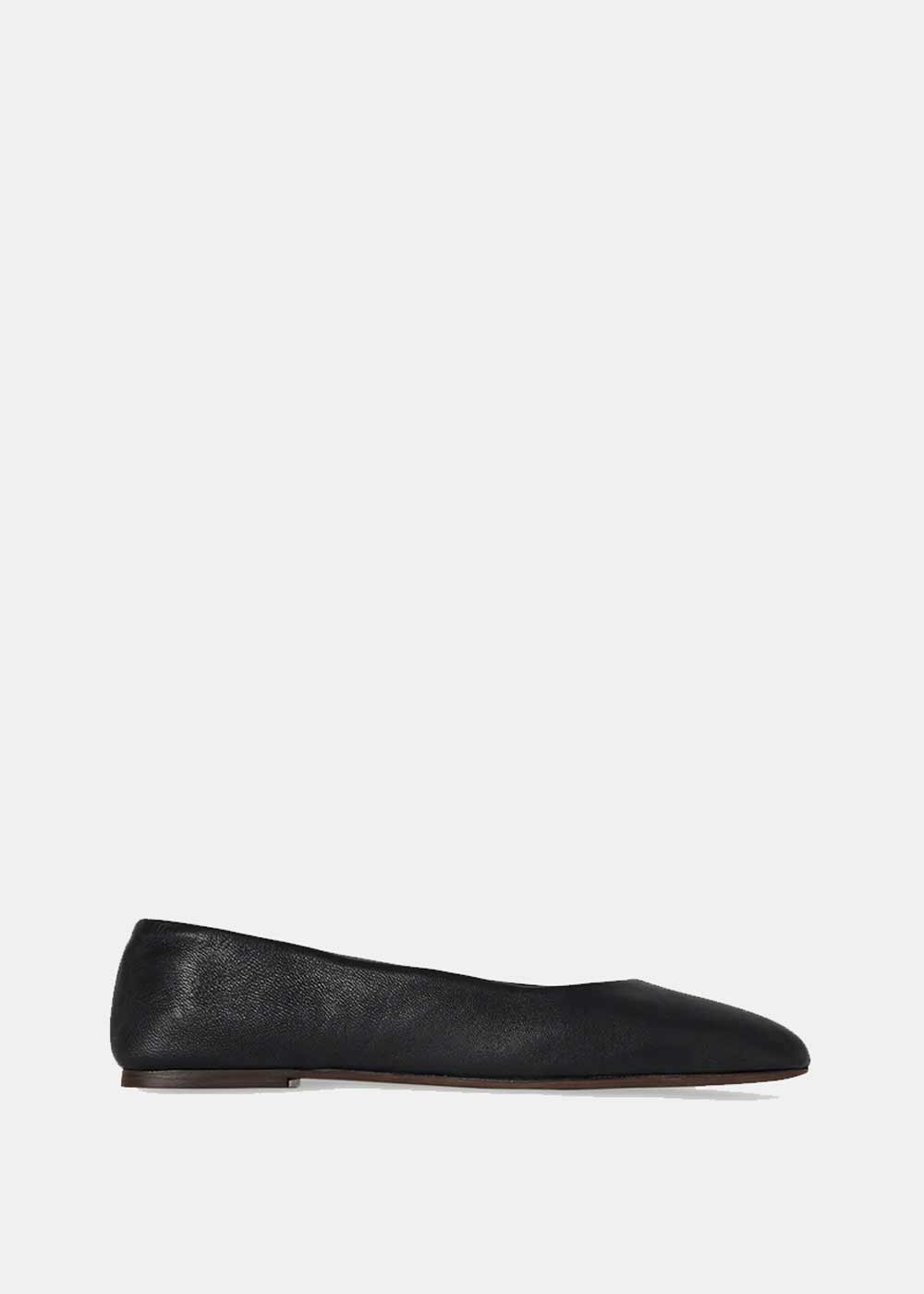 Black Square Ballet Flat The row – Гарантія оригінальності – боковий вид