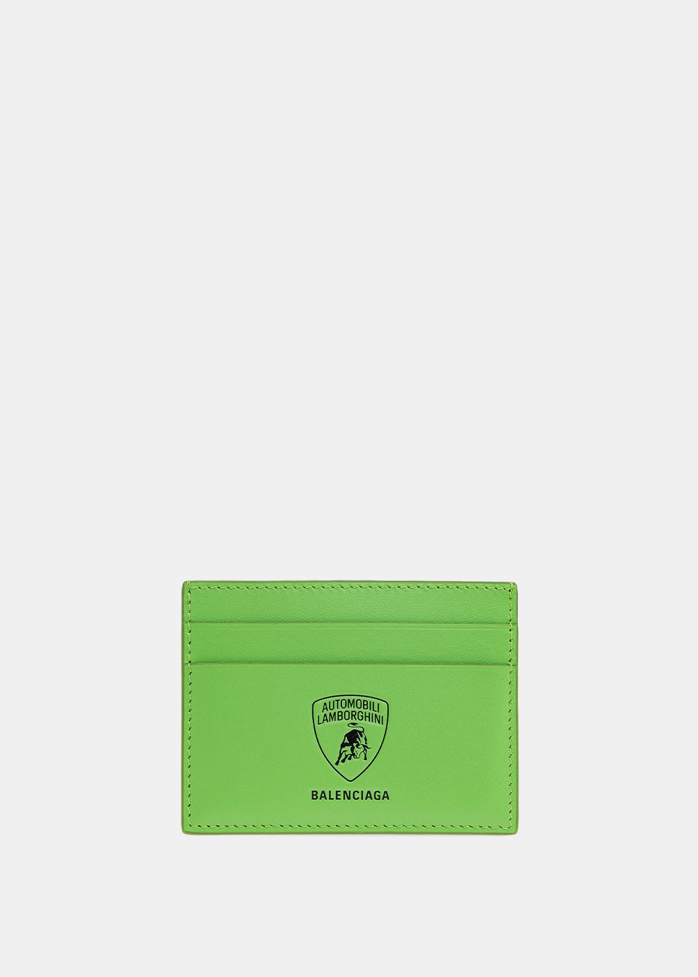 Green Balenciaga X Lamborghini Card Holder Balenciaga – Гарантія оригінальності – боковий вид