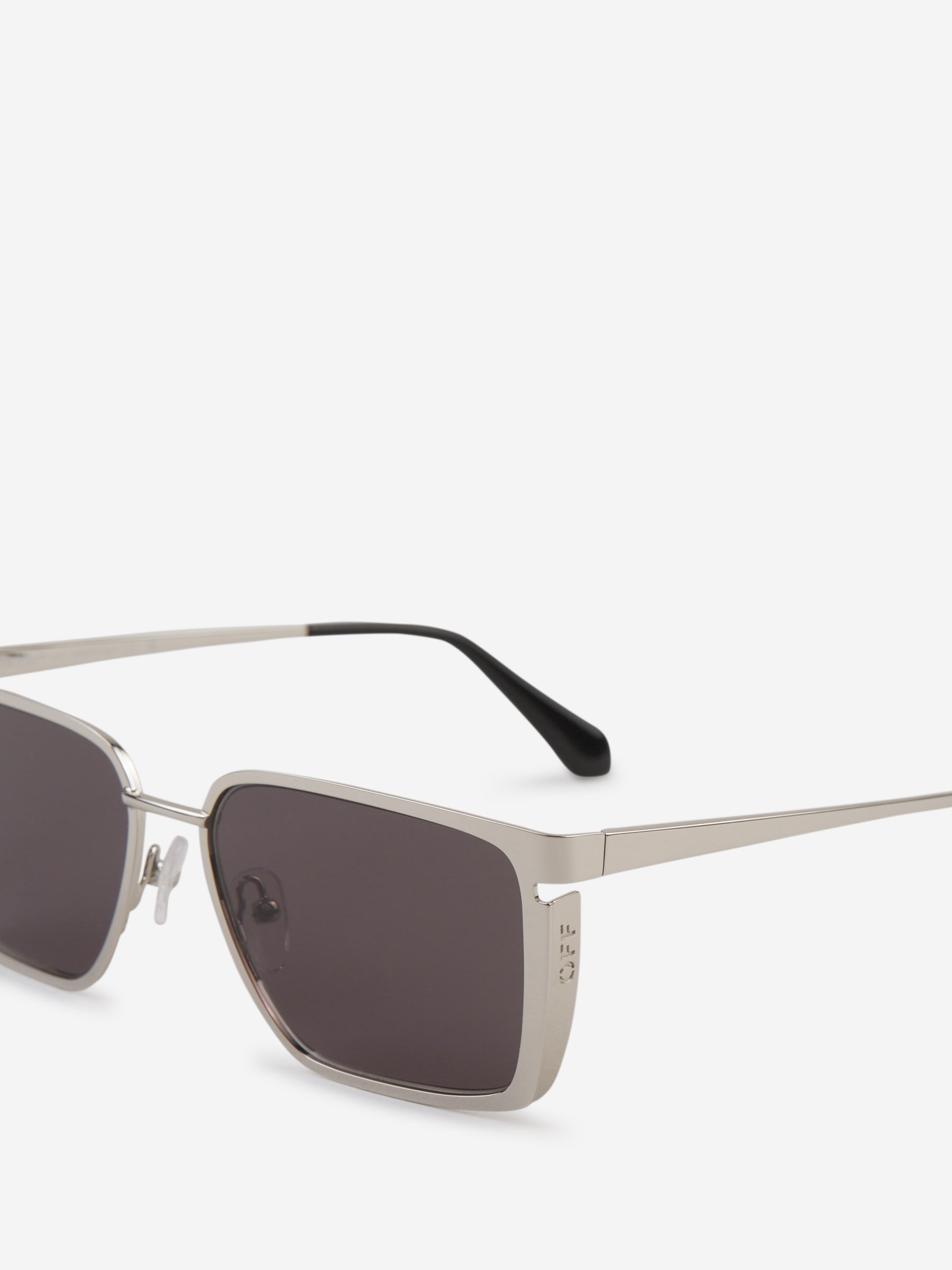 Rectangular Yoder Sunglasses Off-white – Гарантія оригінальності – детальний вид