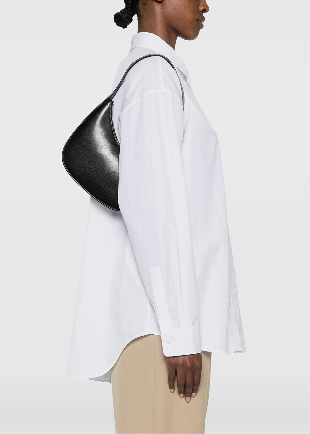 Black Half Moon Shoulder Bag The row оригінал – Купити в Україні – вид ззаду