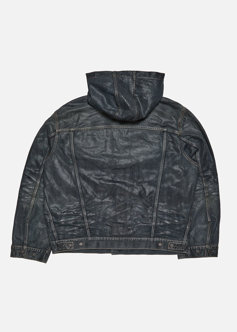 Black Hooded Denim Jacket Acne studios оригінал – Купити в Україні – вид ззаду