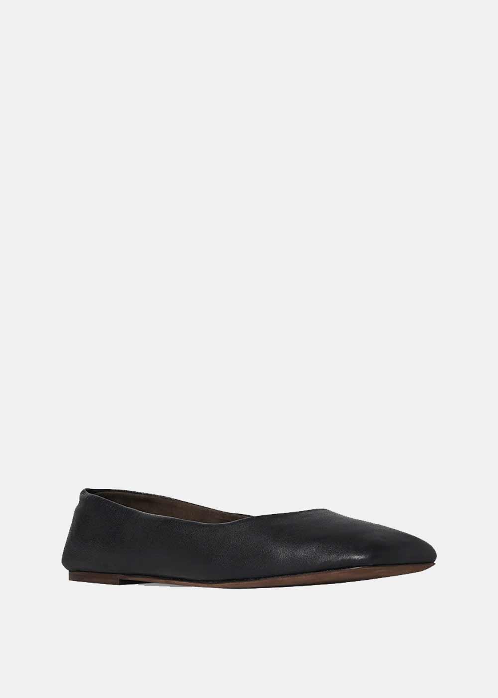 Black Square Ballet Flat The row – Гарантія оригінальності – вид ззаду