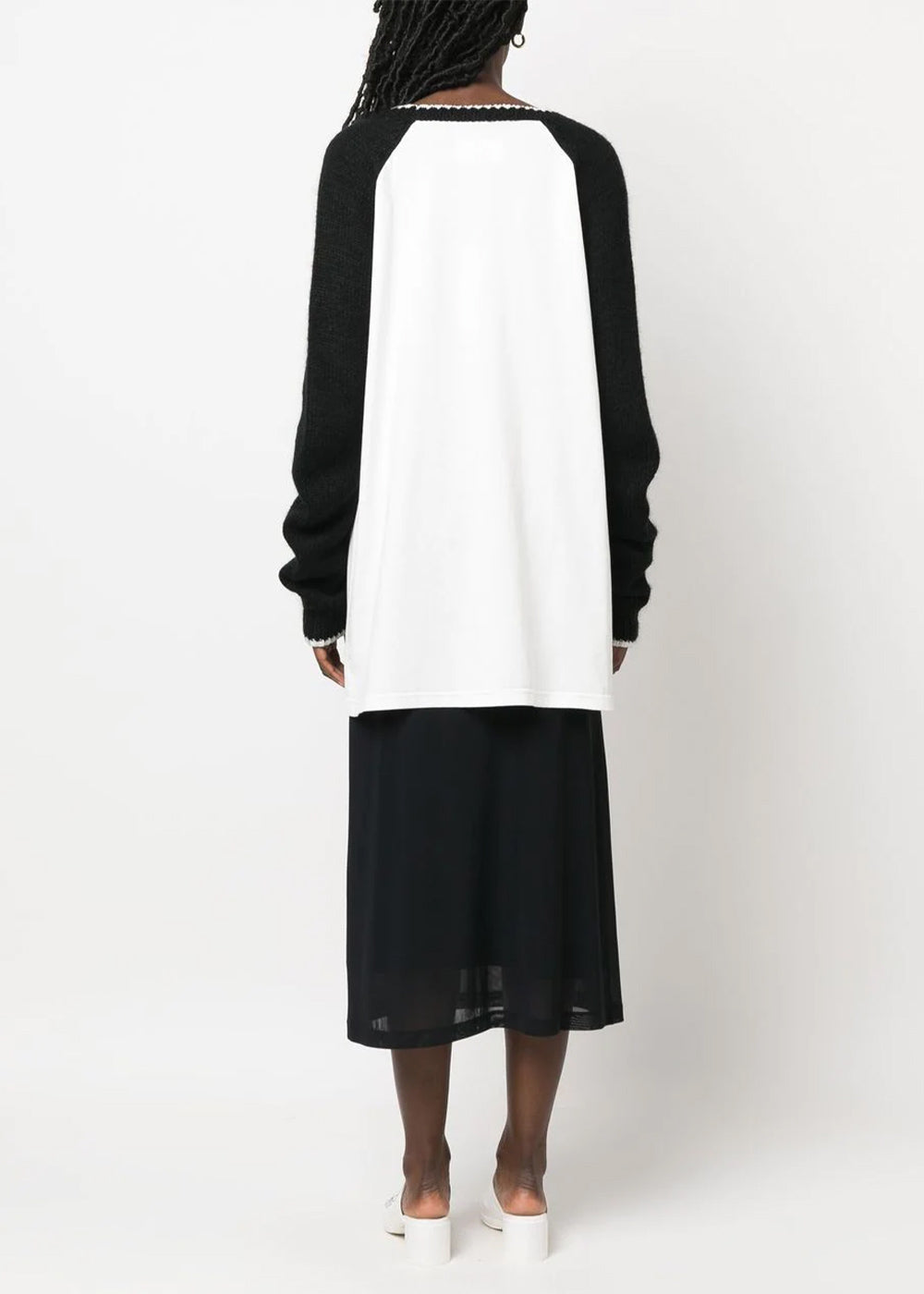 Black Intarsia-Knit Jumper Maison margiela оригінал – Купити в Україні – детальний вид
